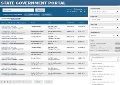 e-gov portal Government Website Design